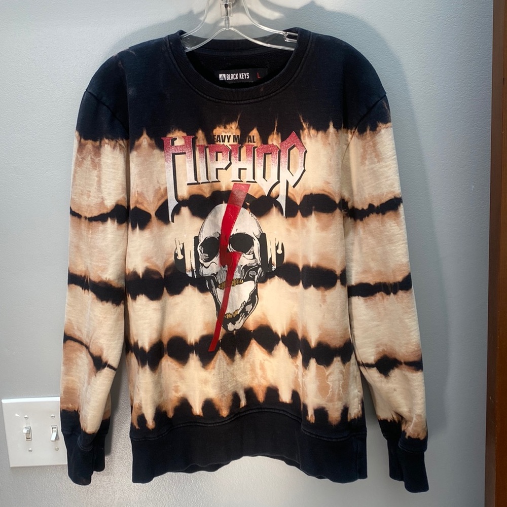 Black Keys Heavy Metal Hip Hop Sweatshirt, Large